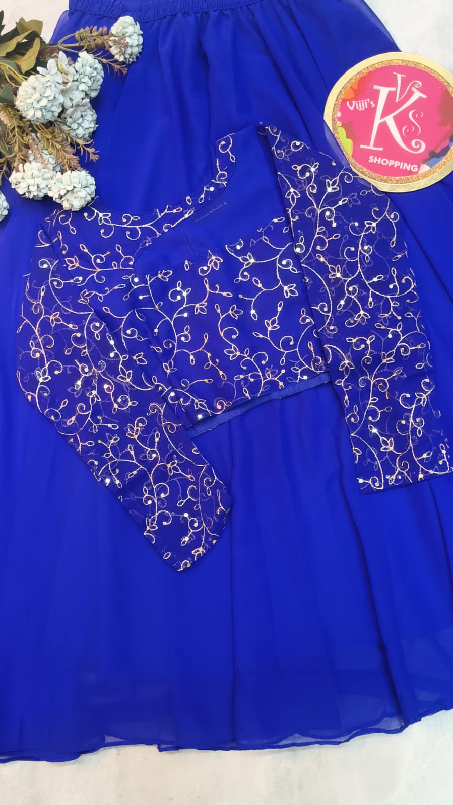 Crop top style (Anarakali ) gown stylish work sets