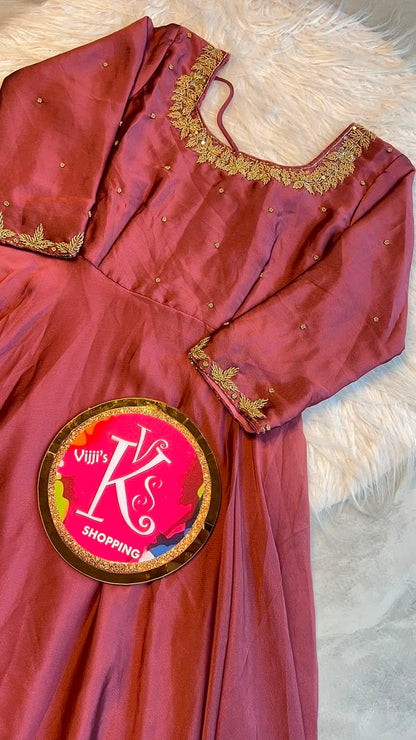 Rangoli silk festival traditional Gowns