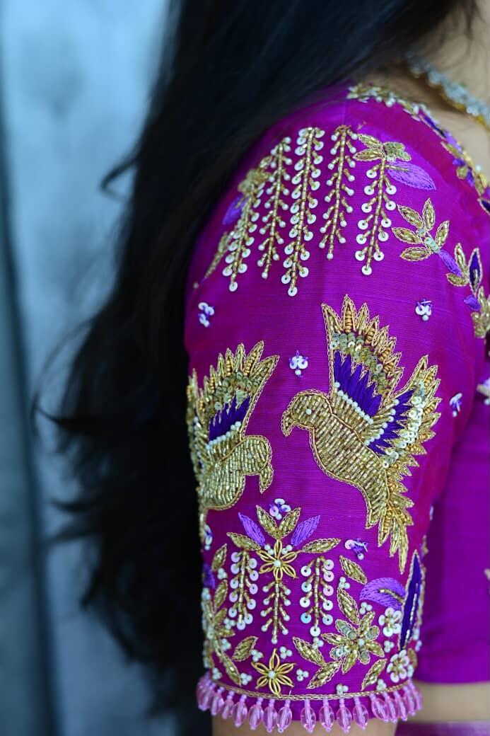Semi Kanchipattu With Pure Zardosi Festival Lehenga