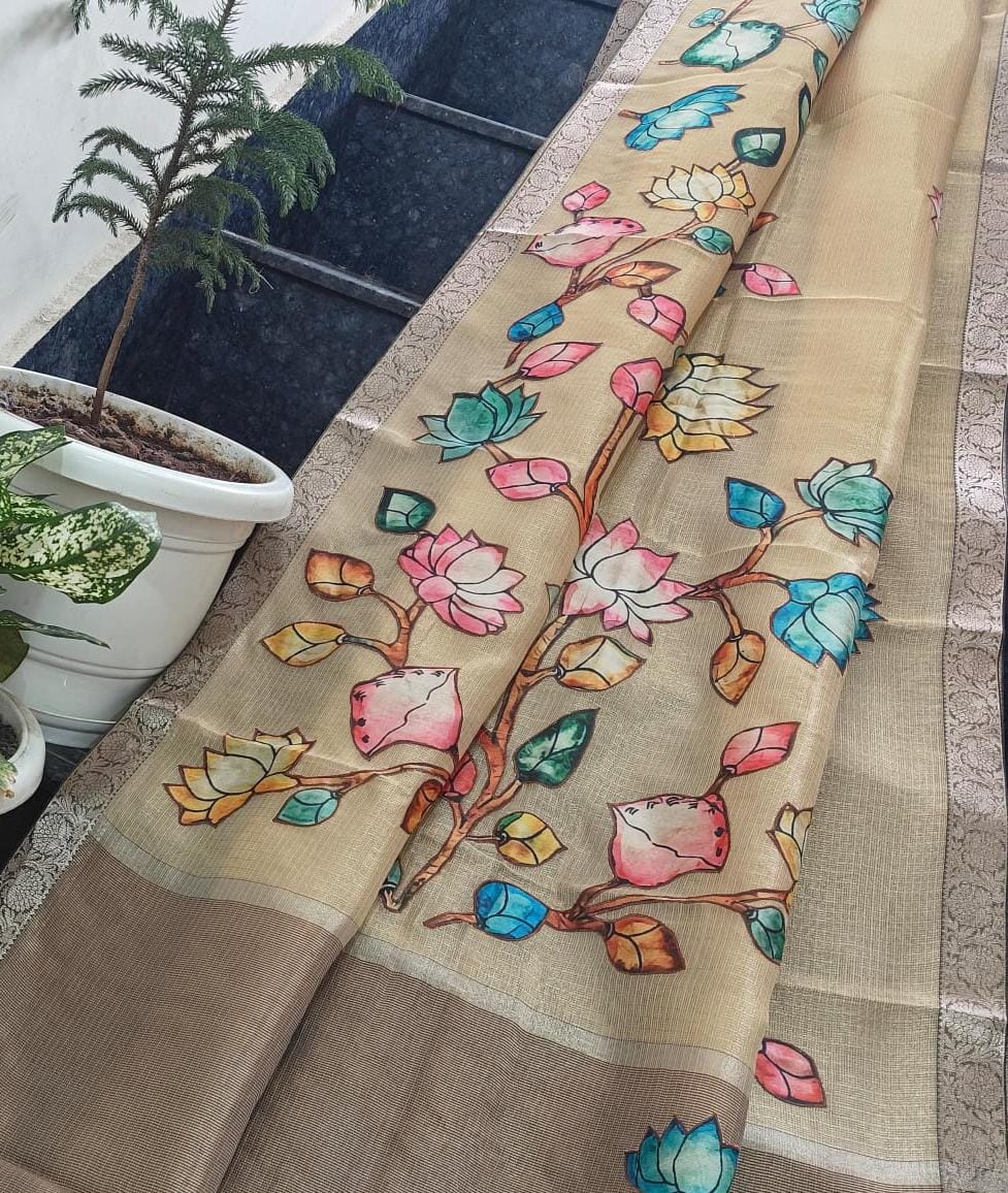 Kota tissue Kalamkari classic saree