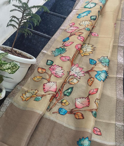 Kota tissue Kalamkari classic saree