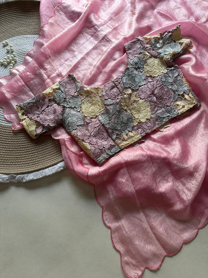 Soft and space silk Trendy Saree