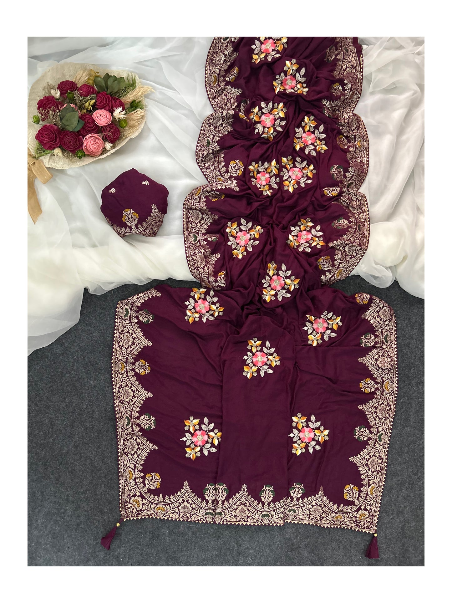 Budget cutdana hand work silk sarees