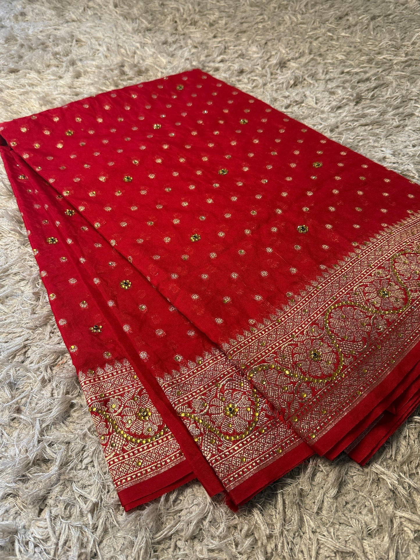 Semi pattu style semi Khadi Kayan Georgette saree