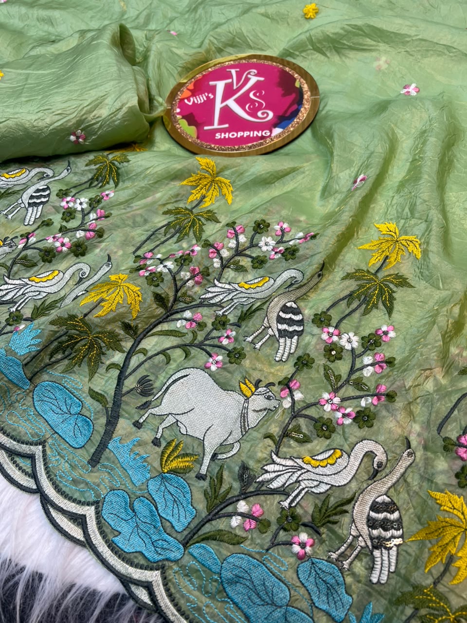 Pichwai heritage meets lightweight grace trendy sarees