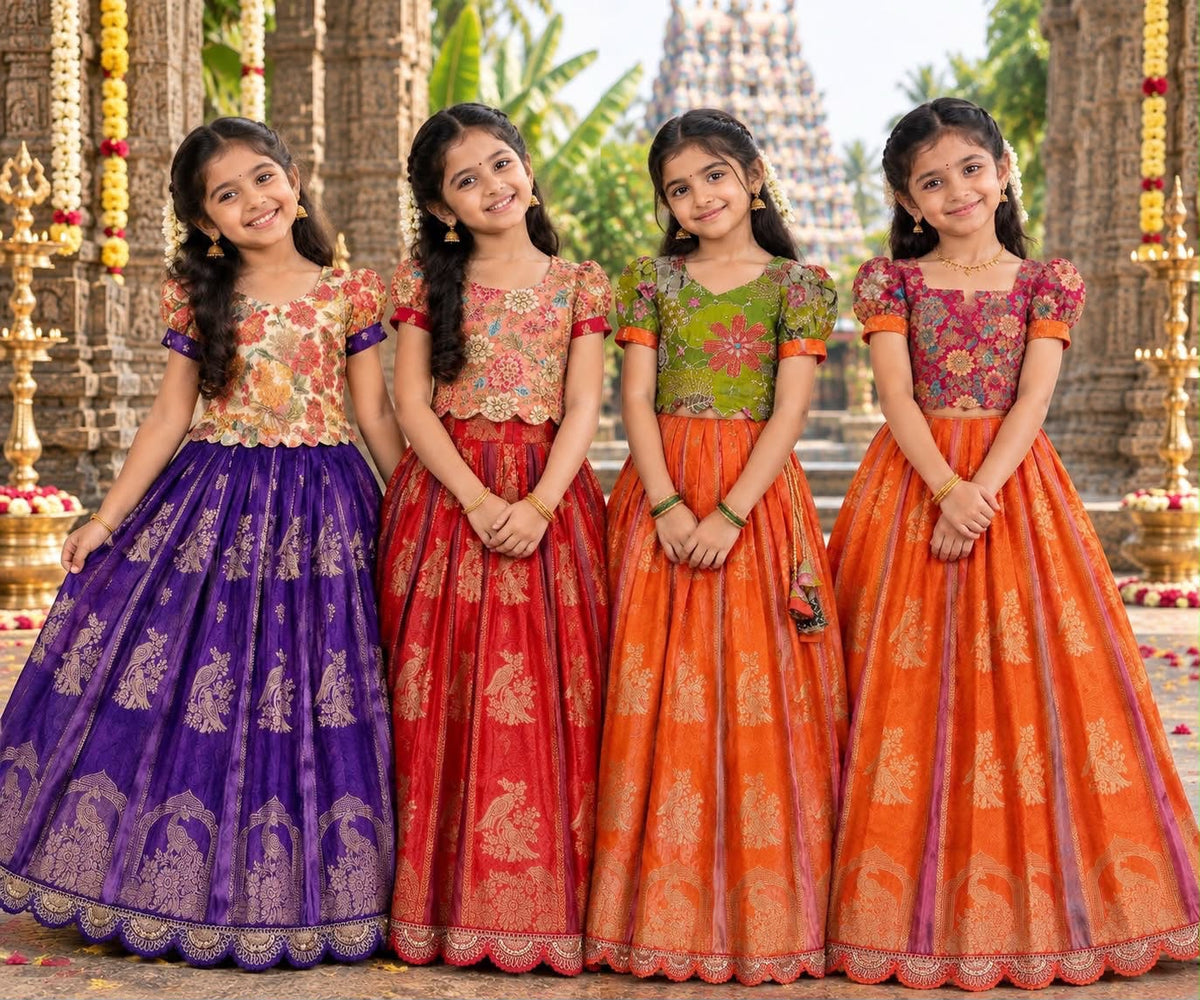 Kids cute georgette traditional sets