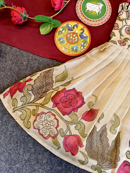 Kids Kalamkari crafted gowns