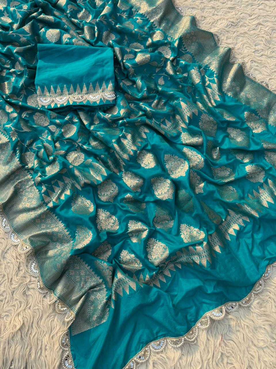 Pure Georgette Banarasi Classic Saree