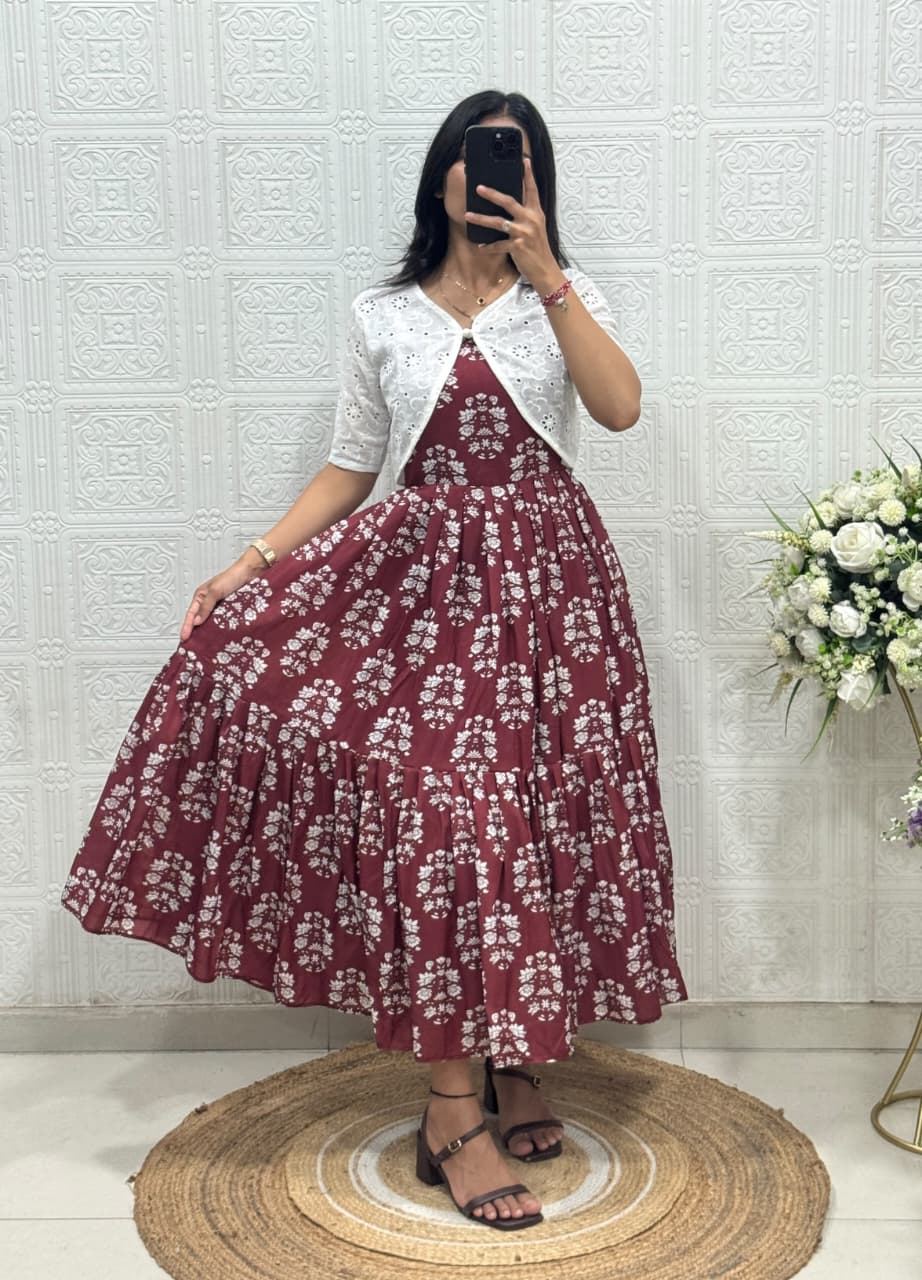 Hakoba koti cafe gown 2 in 1 model