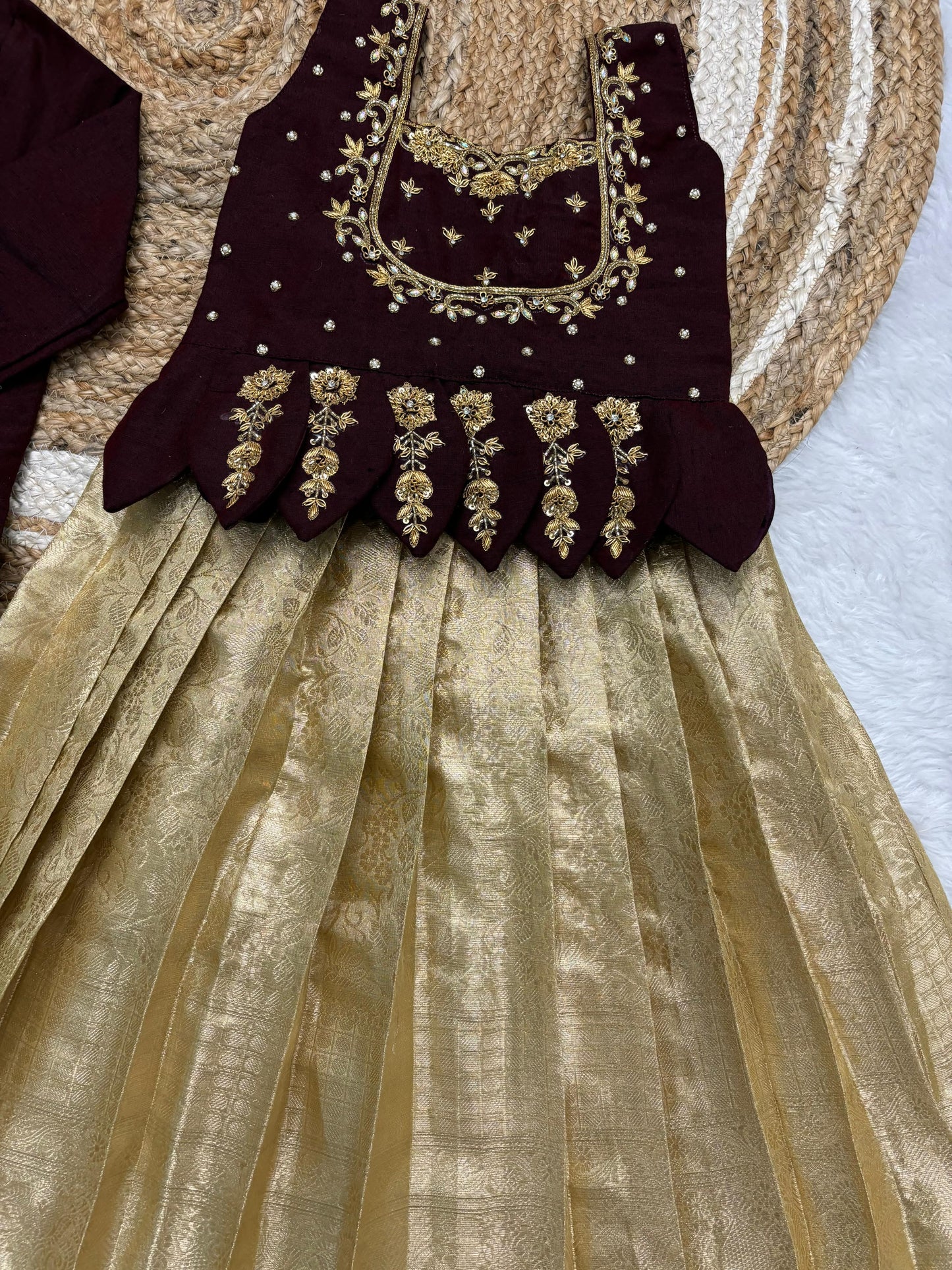 Soft semi kanchi tissue kids set