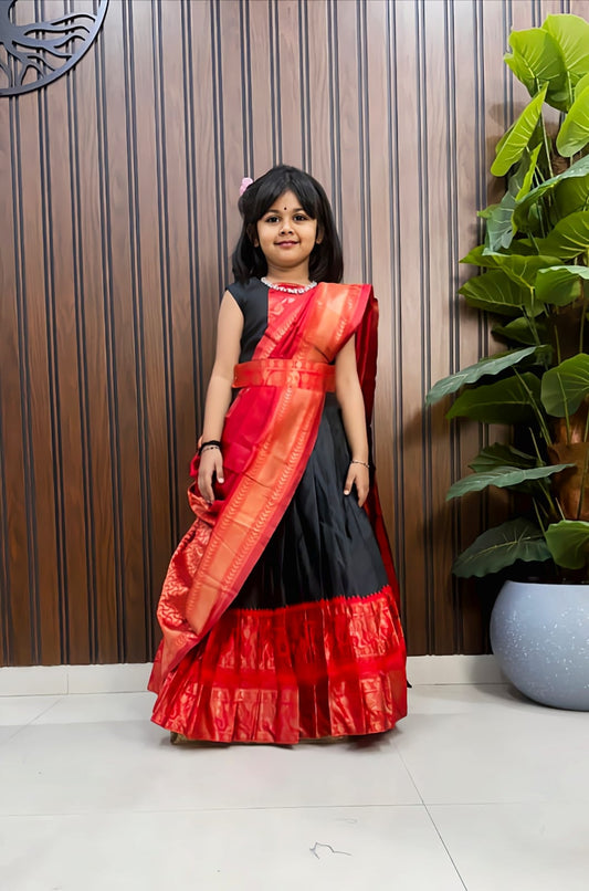 Kids 3 in one model cute gown sets