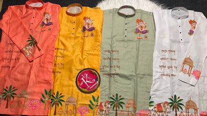 Gents Ganesh Chaturthi special kurta sets