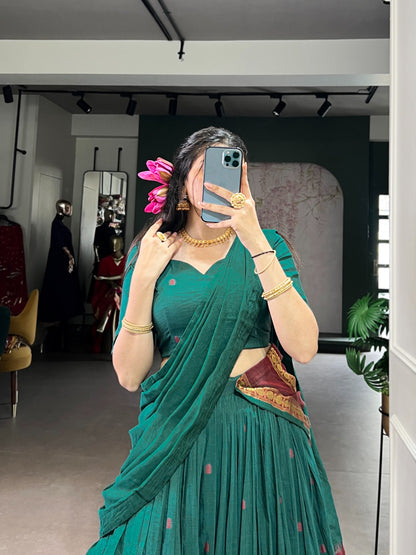 Diwali Pure Chanderi Zari
Lehenga