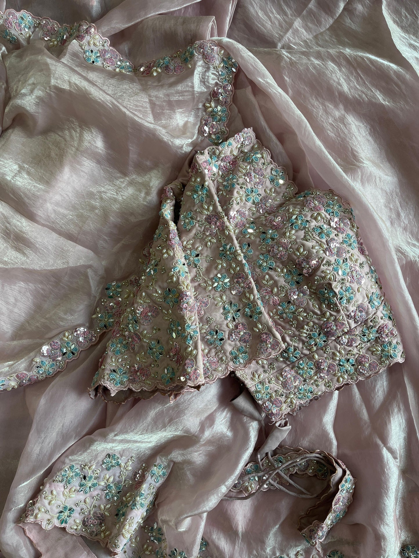 Luxe 1 min ready to wear saree with stitched blouse