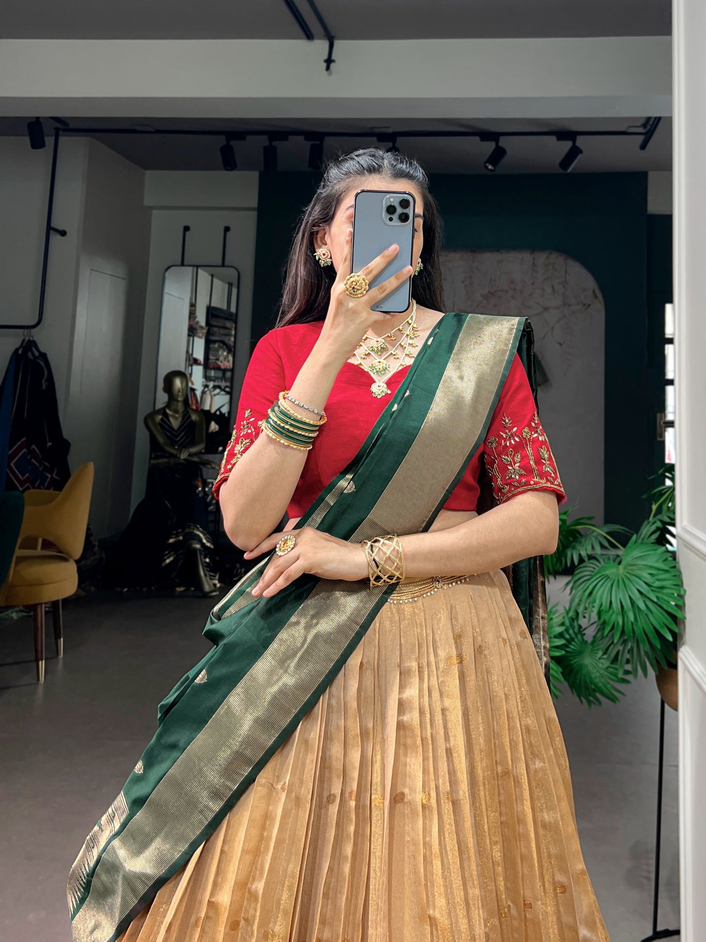 Paithani elegance lehenga for festive celebration.