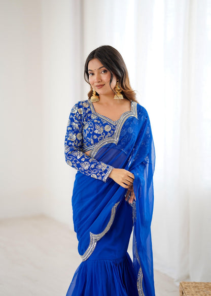 Perfect for parties, festive wear trendy  saree & classy evening events