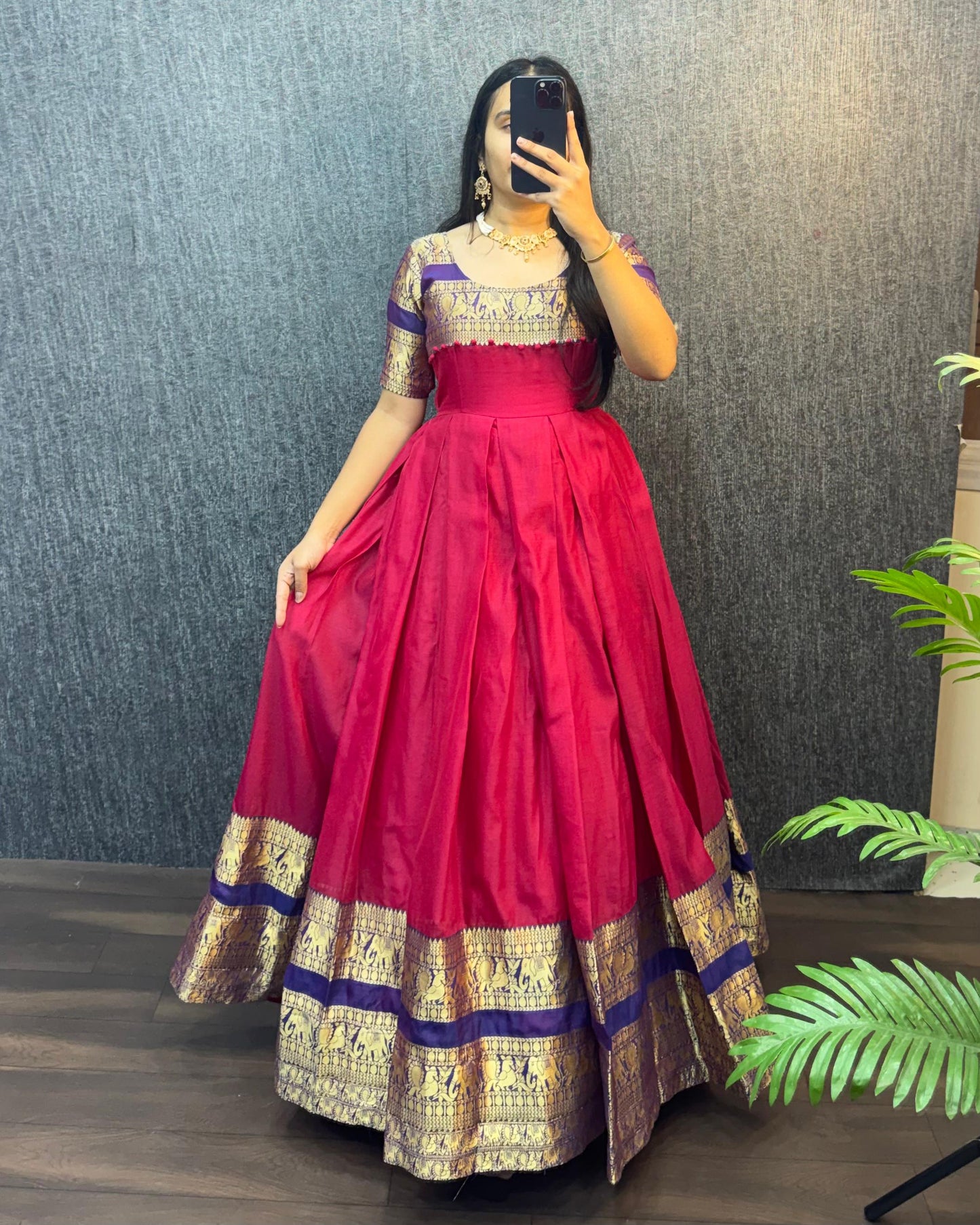 Narayana Silk Butterfly Desginer Classic Gowns