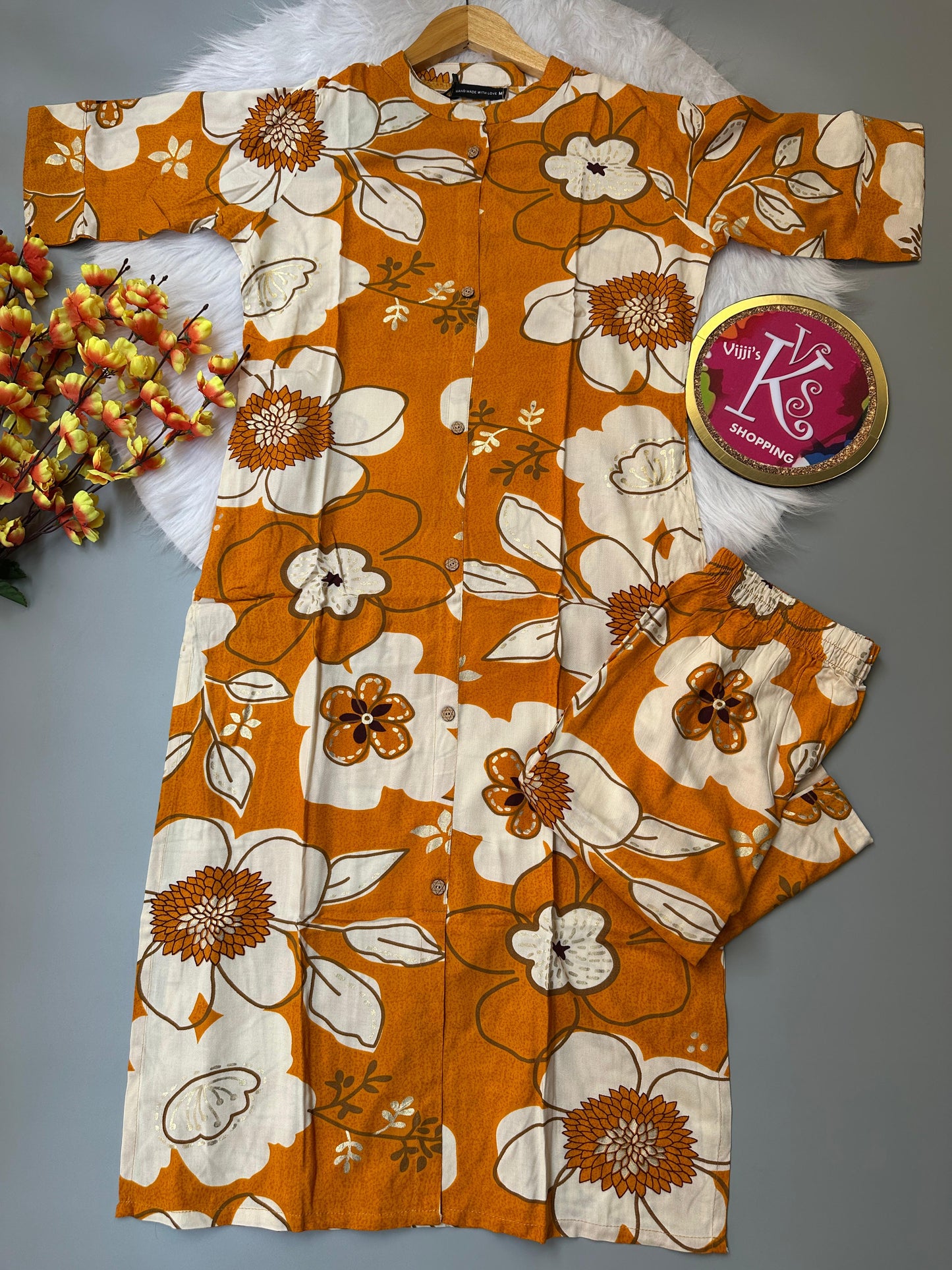 Summer special floral co-ord kurti sets