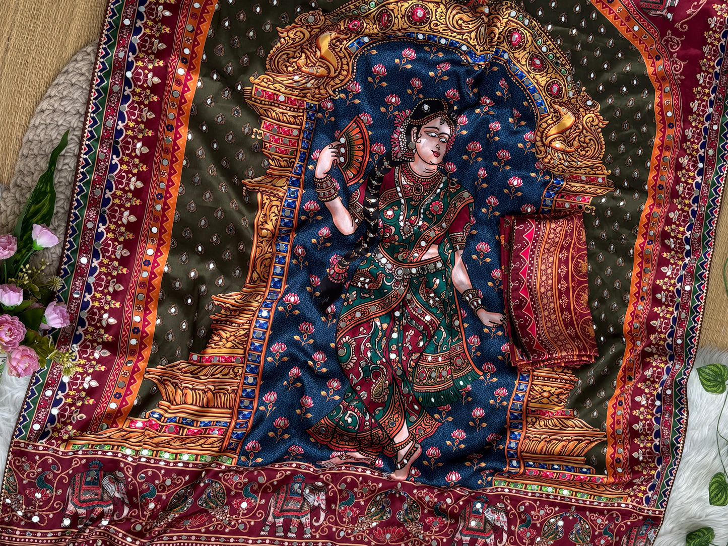 Rashmis Japan sartin trendy saree