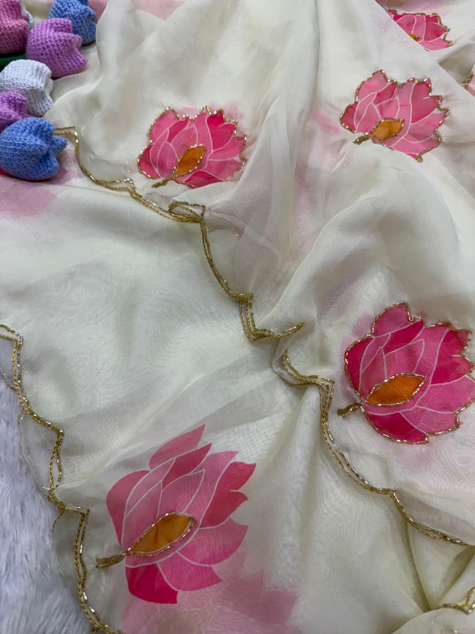 Handwork fabsoft budget Designer saree