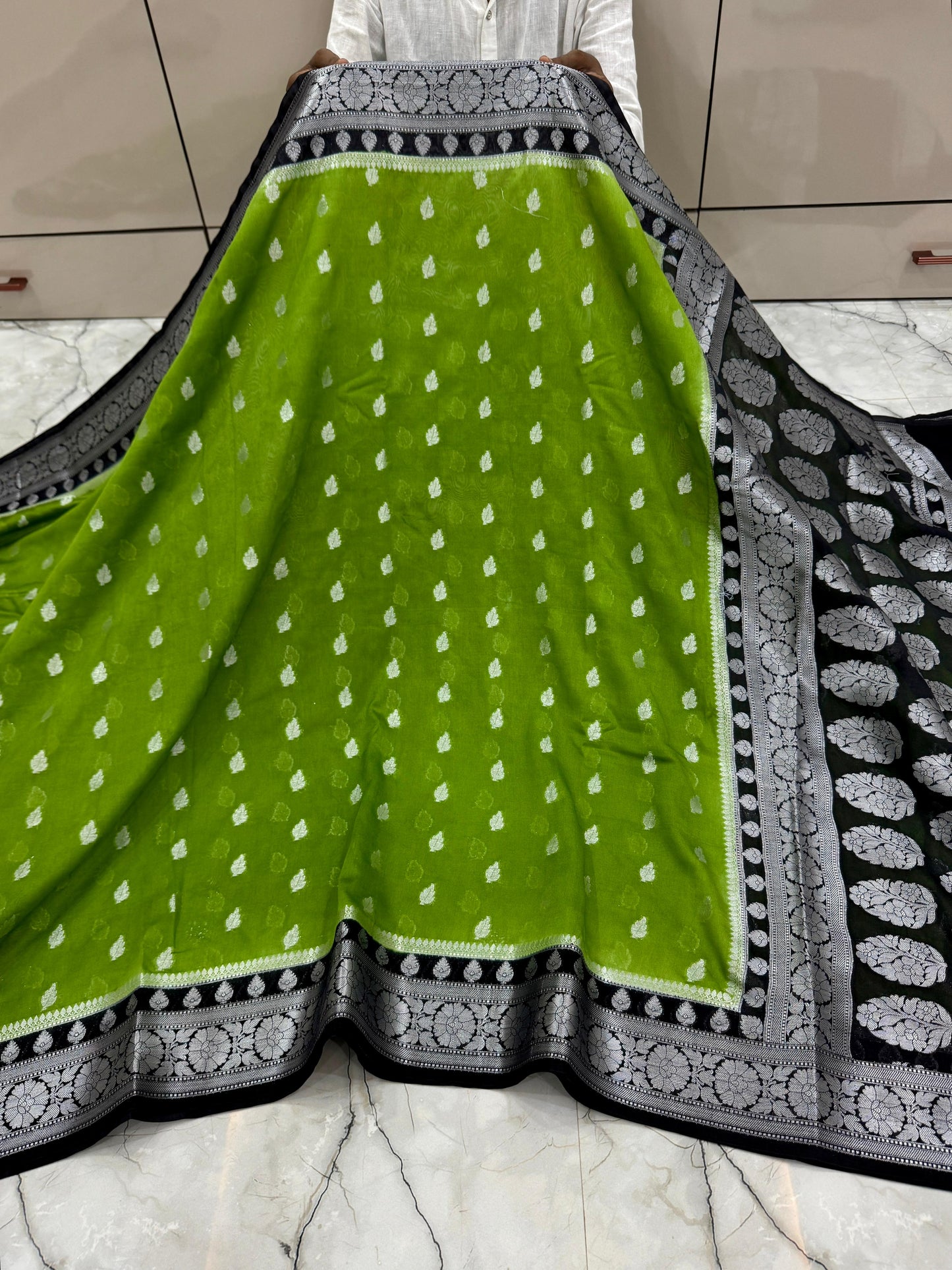 Banarasi Semi Georgette budget sarees