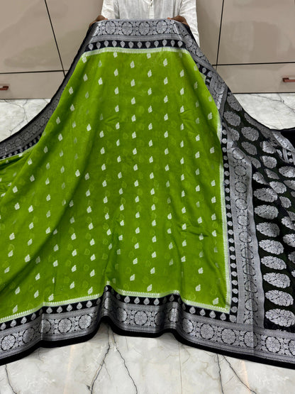 Banarasi Semi Georgette budget sarees