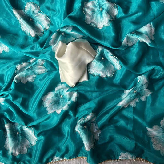 Hand work Soft Chinnon Silk buget friendly