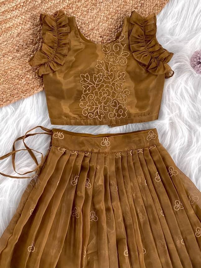 Twirl style Kids ruffles gowns