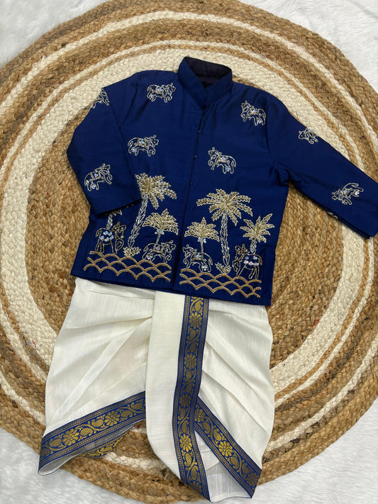 Kid kurta sets for all festivals pure maggam ones