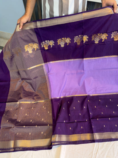 Banarasi  pure Raw mango silk fabric saree