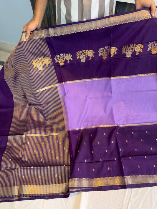 Banarasi  pure Raw mango silk fabric saree