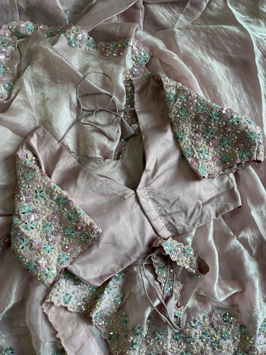 Luxe 1 min ready to wear saree with stitched blouse