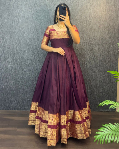 Narayana Silk Butterfly Desginer Classic Gowns