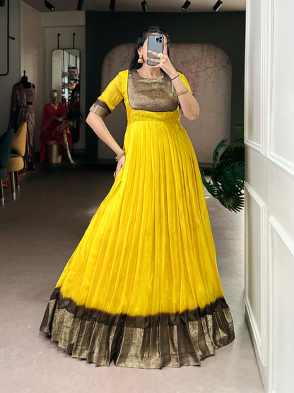 Classic long marshmello gowns  with weaving