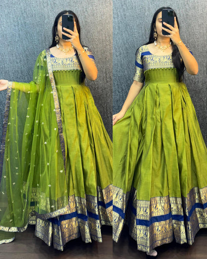 Narayana Silk Butterfly Desginer Classic Gowns