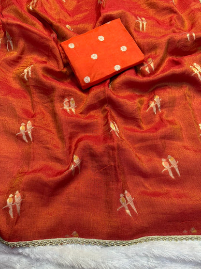 Budget Viscose tissue silk saree