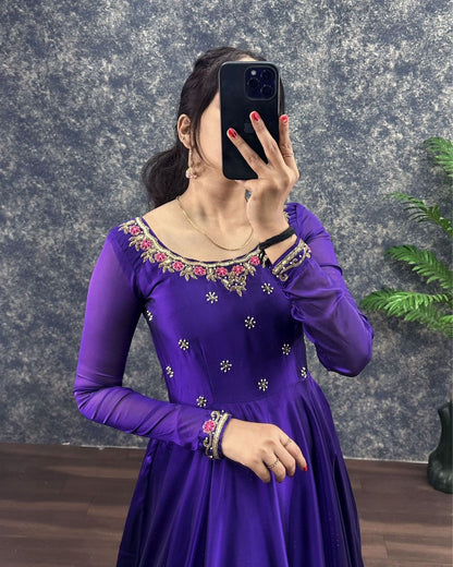 Rangoli classic work gowns