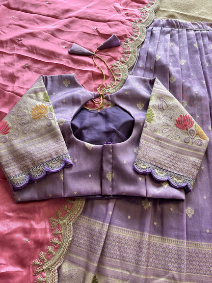 Lehenga Viscose tissue silk stiched Lehenga