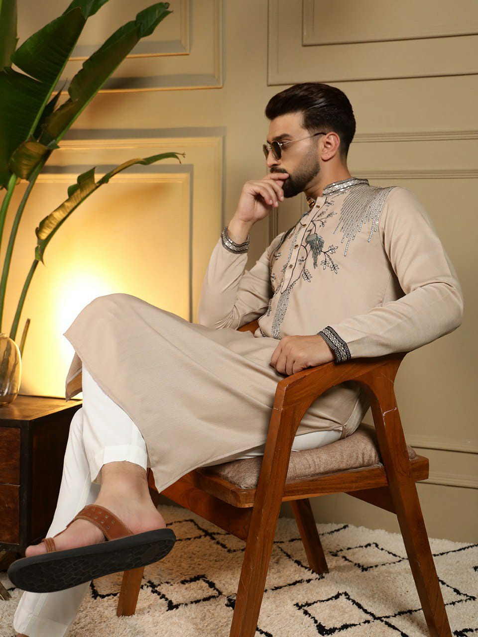 Gents work Embroidery kurta sets