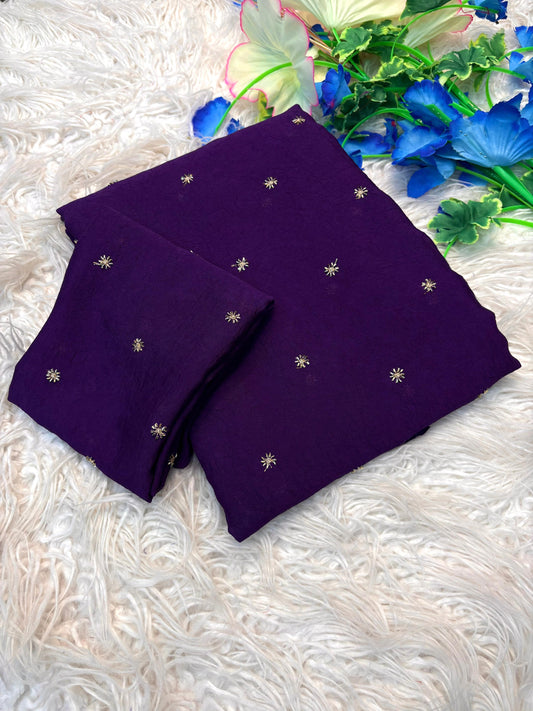 Budget Desginer Butta simple wear saree