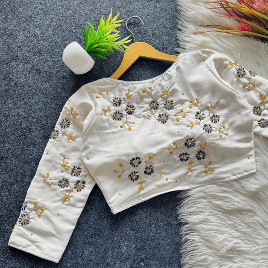 Golden handwork blouse