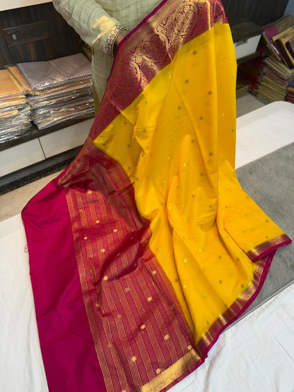 Vintage Dupion soft silk weaving sarees