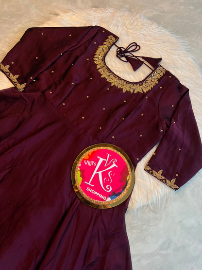 Rangoli silk festival traditional Gowns