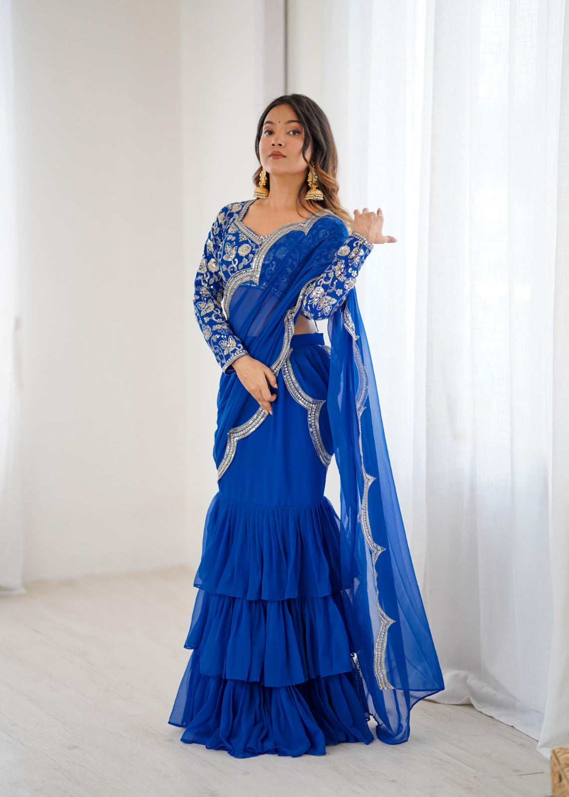 Perfect for parties, festive wear trendy  saree & classy evening events