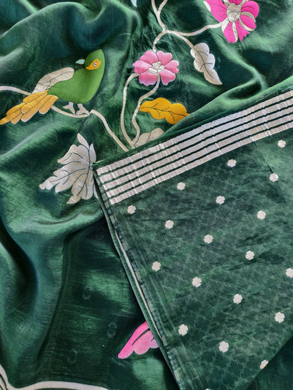 Paper silk Vintage vibe paper silk saree