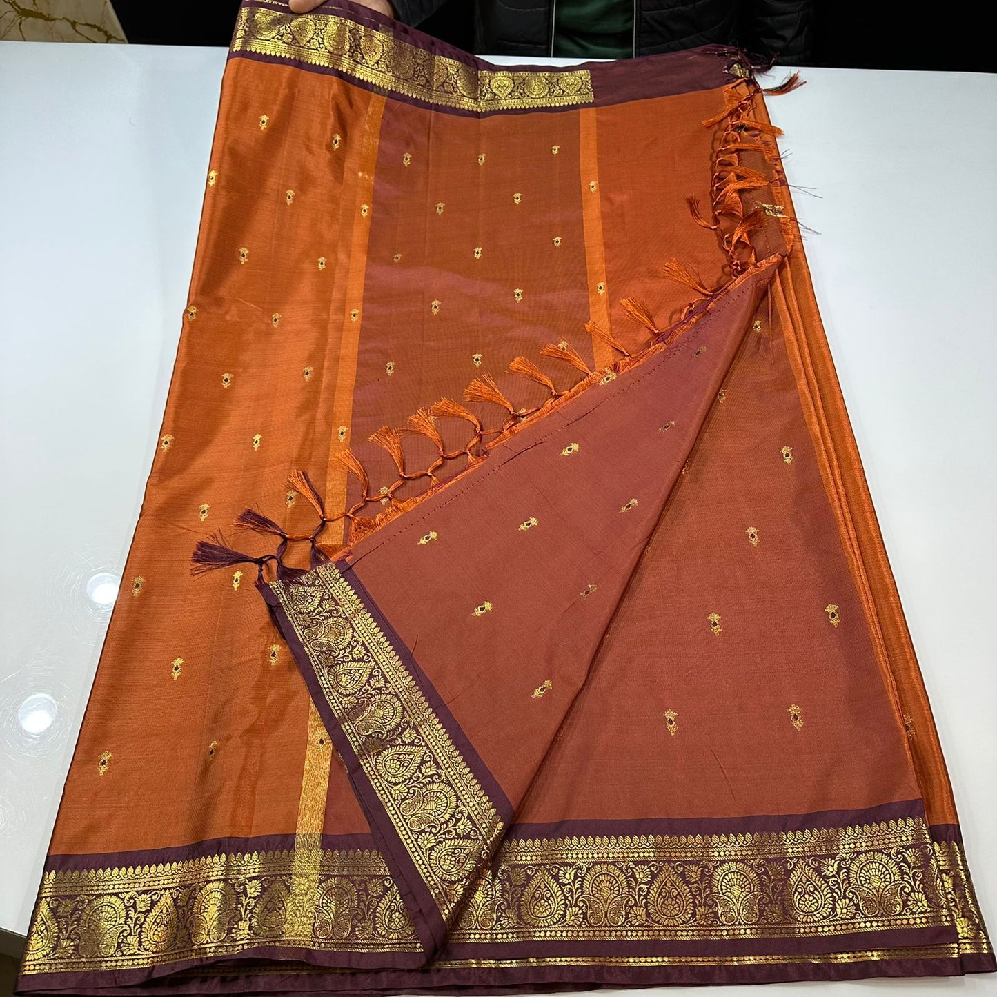 Vintage semi Gadwal traditional pattu sarees