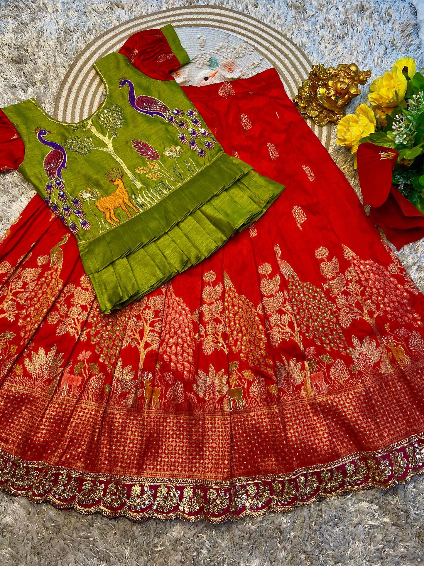 Pure Dola Silk cute kids sets