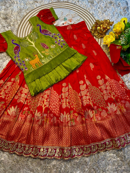 Pure Dola Silk cute kids sets