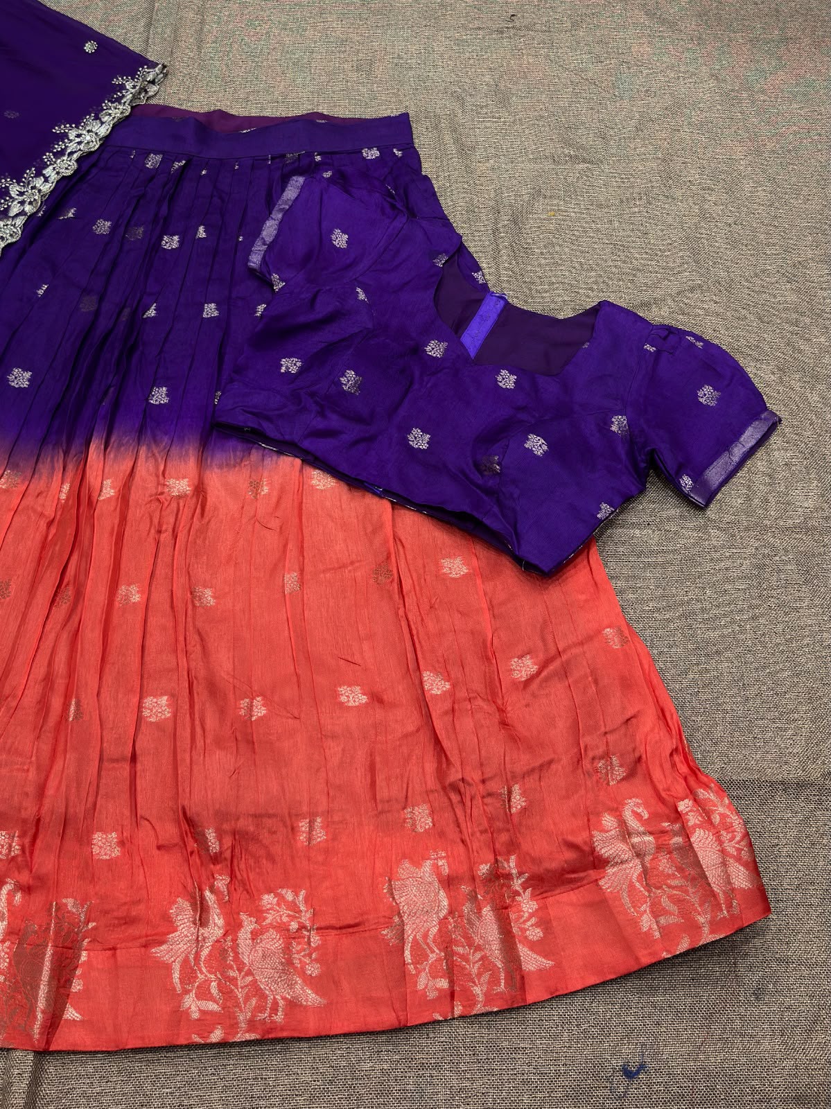 Viscose Dola silk designer lehenga