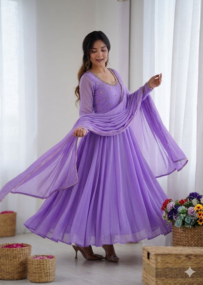 Georgette Anarakali  gown sets